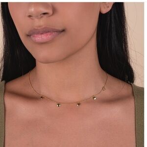 Mejuri dot necklace 18k gold vermeil